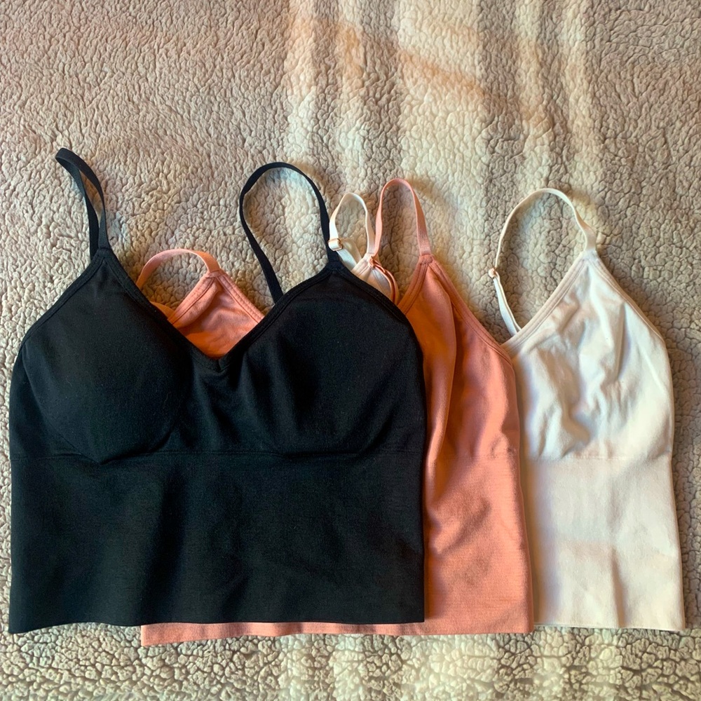 3 Like New Danskin Tanks